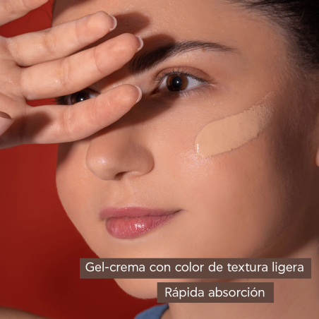 Creme facial em gel com cor Bee Sun Safe Hydra Fresh SPF 50