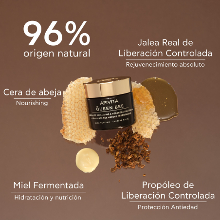 Queen Bee Creme Regenerador Anti-Envelhecimento Textura Rica Absoluta 50 ml