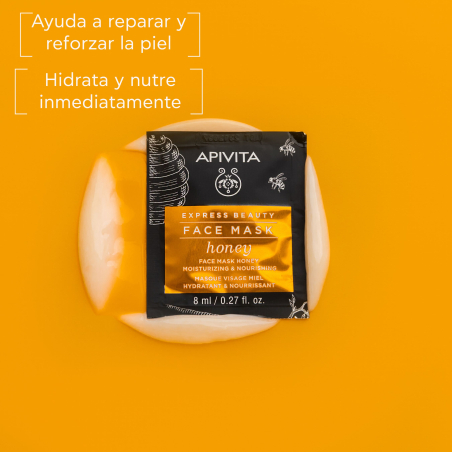 Máscara Facial Hidratante e Nutritiva Express Beauty com Mel 2x8 ml