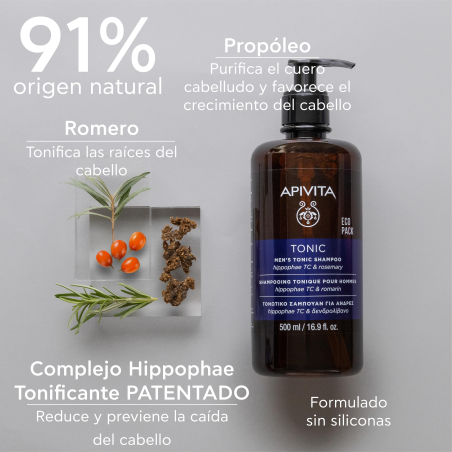 Champô Tonificante Para Homens Para A Queda De Cabelo 500 ml