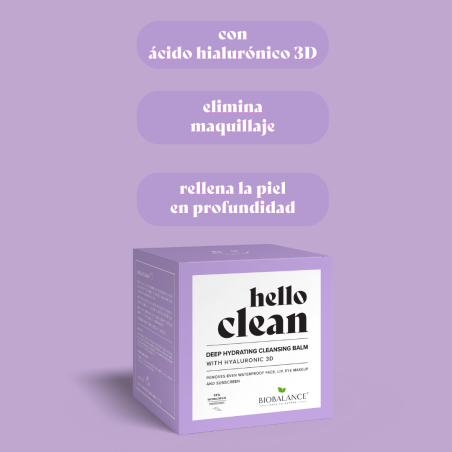 Hello Clean Bálsamo de Limpeza Hidratante Profundo com Ácido Hialurónico 3D