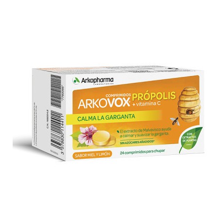 ARKOVOX 24 COMPRIMIDOS PRÓPOLIS VITAMINA C