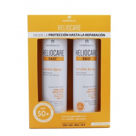 HELIOCARE  360º DUPLO SPRAY INVISIBLE SPF50+ 200ML + 200 ML