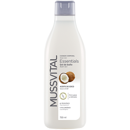 Mussvital Essential Gel de Banho de Óleo de Coco 750 ml