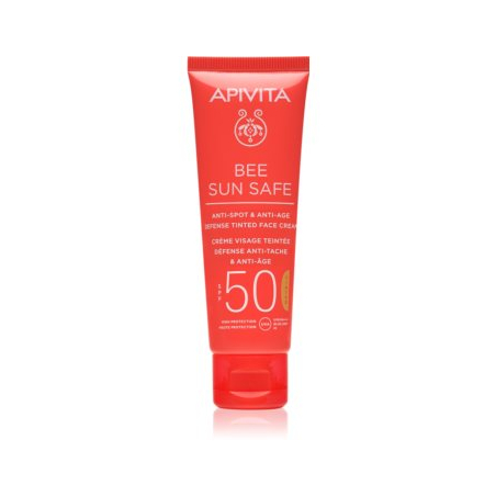 BEE SUN SAFE CREME ANTI-ENVELHECIMENTO E ANTI-MANCHAS FPS50 COM COR 50ML