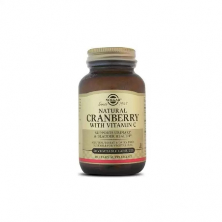 SOLGAR CRANBERRY COM VITAMINA C 60 CÁPSULAS